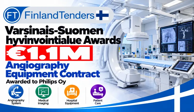 Varsinais-Suomen hyvinvointialue Awards €1.1M Angiography Equipment Contract...