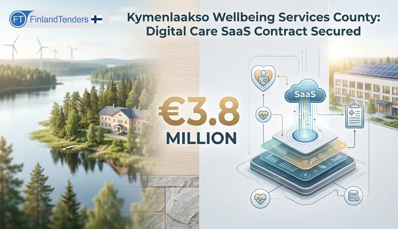Kymenlaakso Wellbeing Services County Secures €3.8 Million SaaS Contract for Digital Care Management System