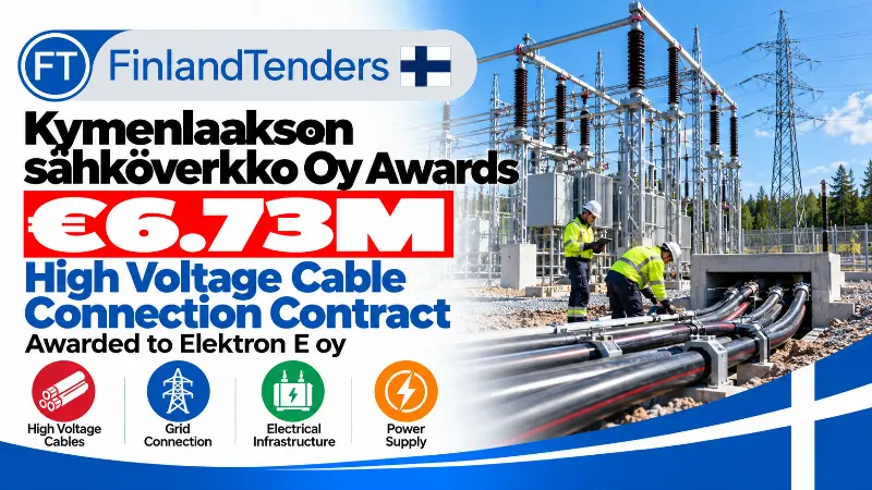 Kymenlaakson sähköverkko Oy Awards €6.73M High Voltage Cable Connection Contract to Elektron E oy