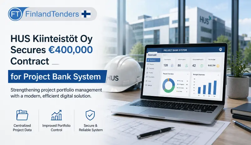 HUS Kiinteistöt Oy Secures €400,000 Contract for Project Bank System
