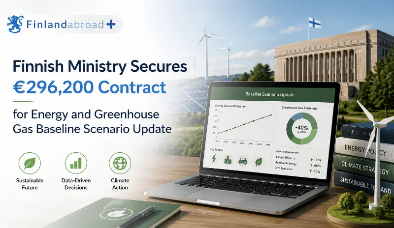 Finnish Ministry Secures €296,200 Contract for Energy and Greenhouse Gas Baseline Scenario Update