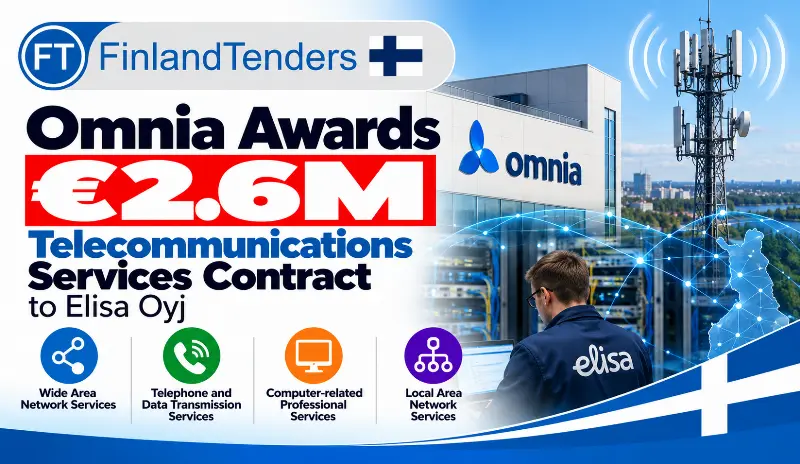 Omnia Awards €2.6M Telecommunications Services Contract to Elisa Oyj