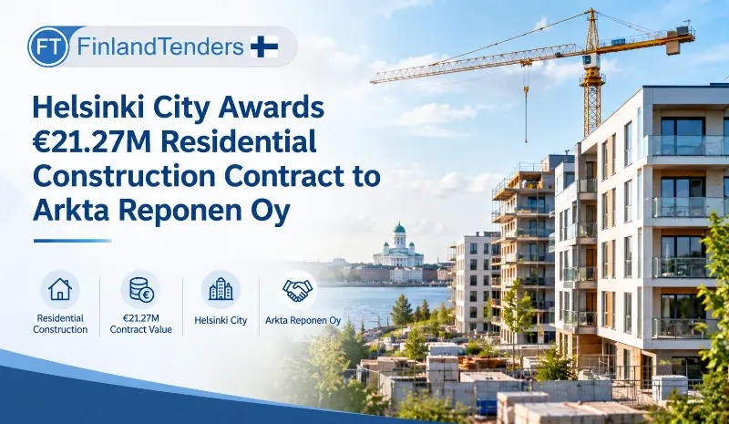 Helsinki City Awards €21.27M Residential Construction Contract to Arkta...