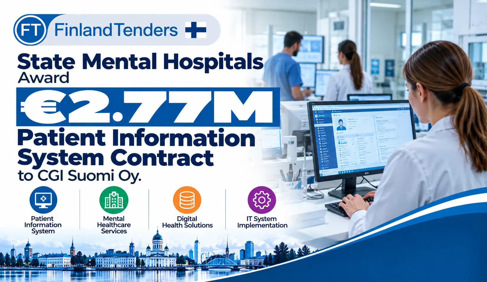 State Mental Hospitals Award €2.77M Patient Information System Contract to CGI Suomi Oy