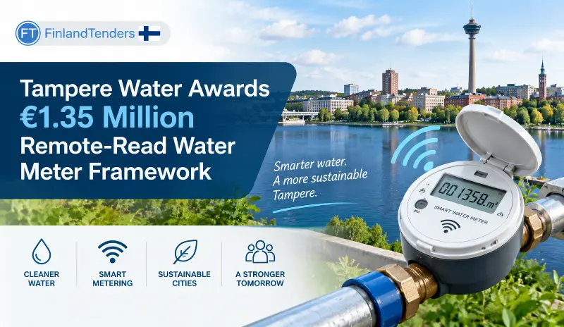 Tampere Water Awards €1.35 Million Remote-Read Water Meter Framework