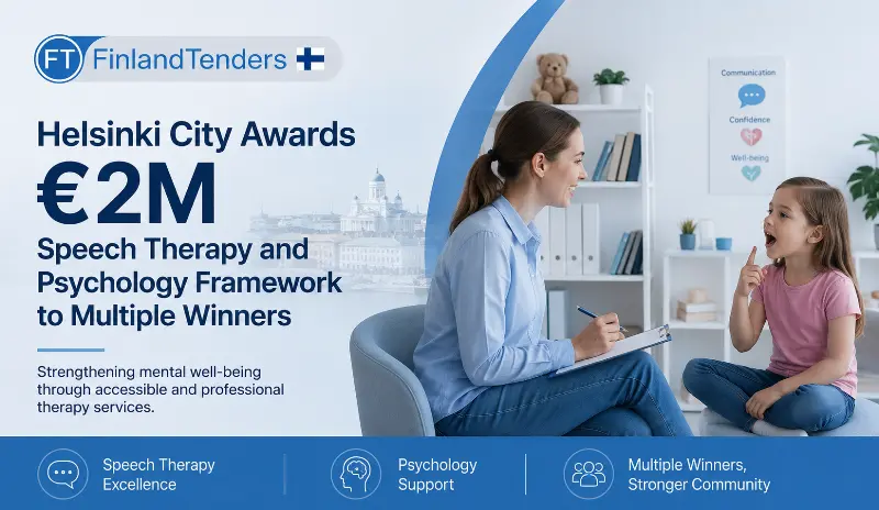 Helsinki City Awards €2M Speech Therapy and Psychology Framework to Multiple Winners