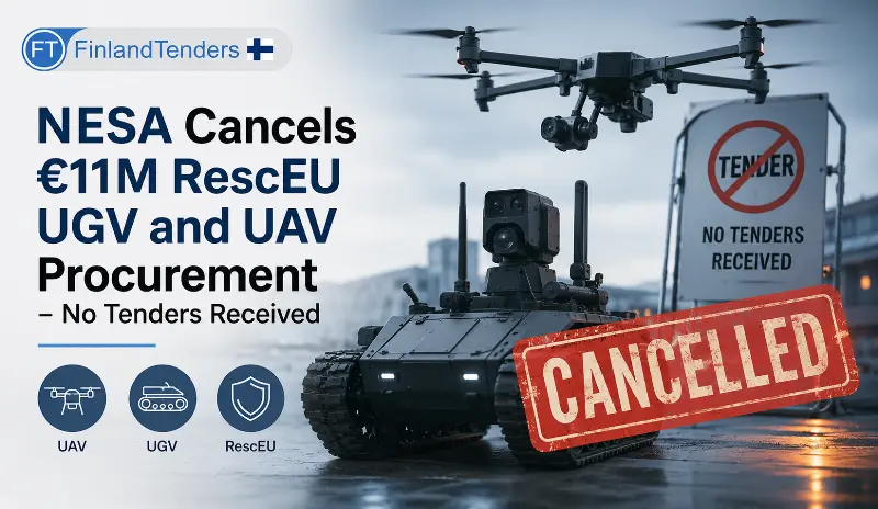 NESA Cancels €11M RescEU UGV and UAV Procurement – No Tenders Received