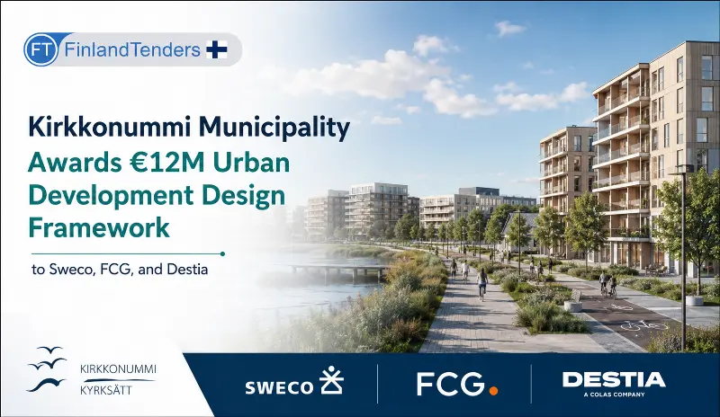 Kirkkonummi Municipality Awards €12M Urban Development Design Framework to Sweco, FCG, and Destia